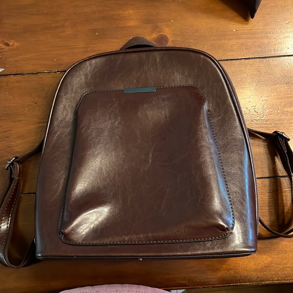 Brown backpack